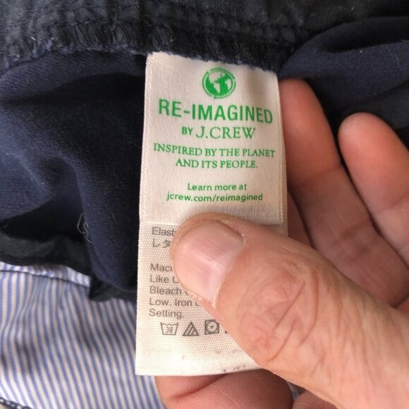 J.Crew Womens Shorts Size 12 Chino Casual Flat Front Summer Classic Navy Blue - Picture 8 of 13